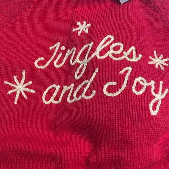 TAHARI Infant baby Girls Sweater Set With Hat 18 and 24 mos Christmas red - Picture 6 of 8